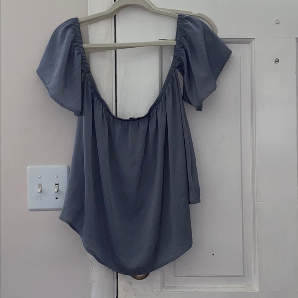 Off the shoulder tank